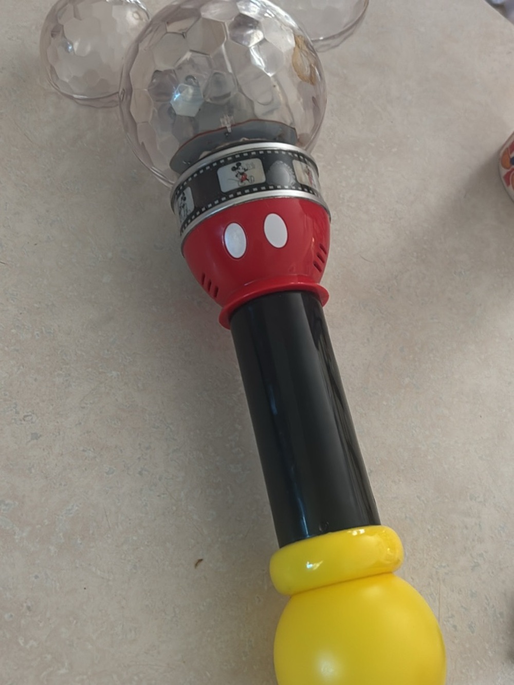 Disney Mickey Mouse Light-Up Wand — Red, Black & Yellow